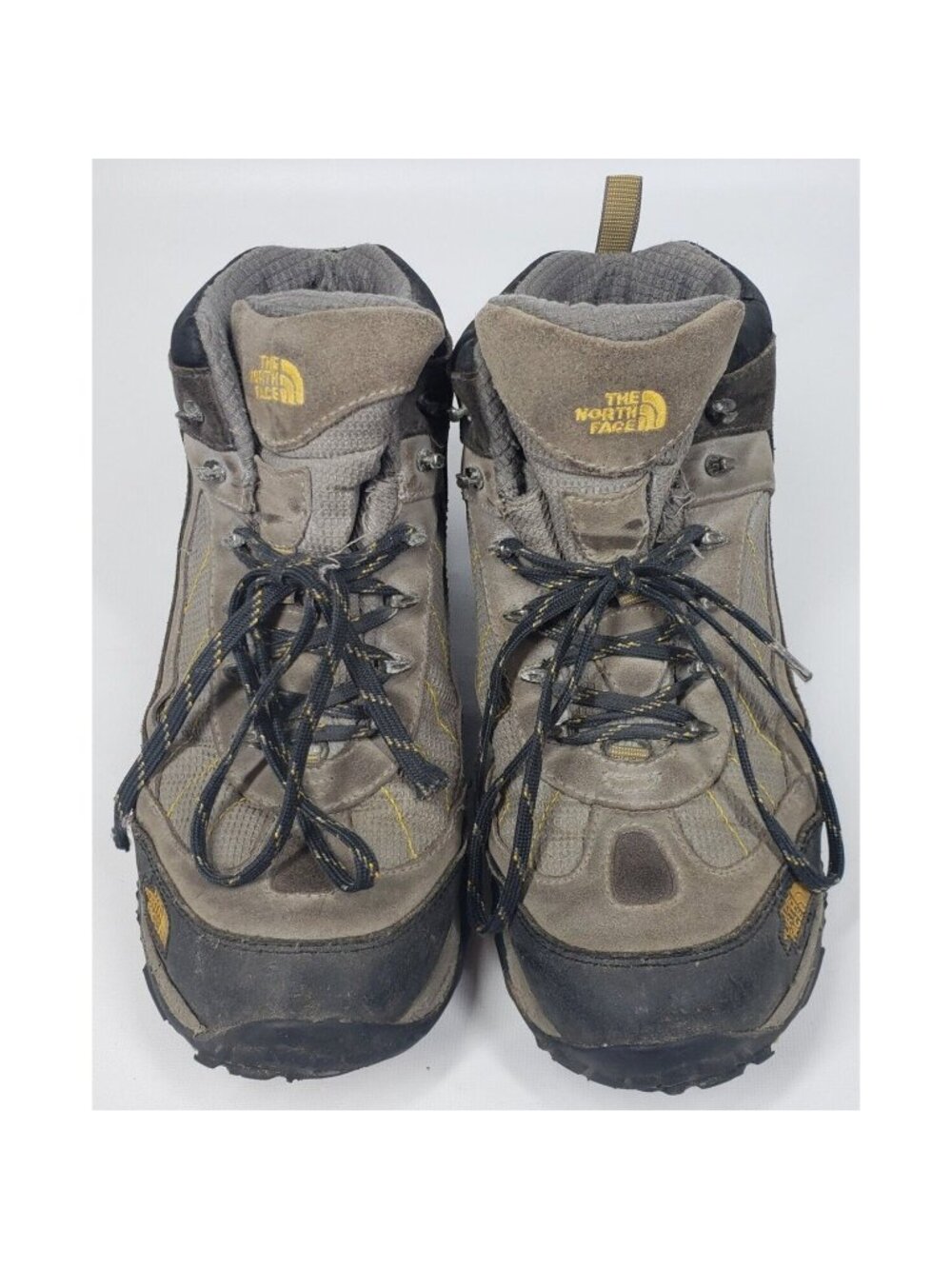 The North Face Men’s Size 10 Hiking Boots Brown Leather Outdoors Mid Top